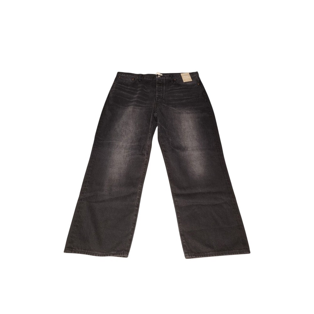 Madewell Low Slung Straight Jeans Kent Wash Size 33 Black Denim NWT